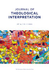 Cover image for Journal of Theological Interpretation