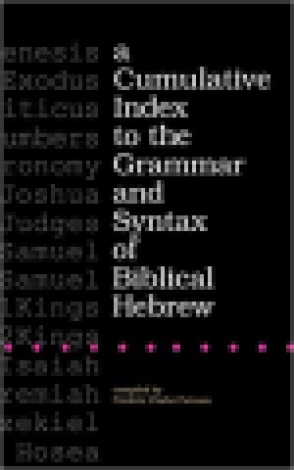 Cover image for A Cumulative Index to the Grammar and Syntax of Biblical Hebrew By Frederic Clarke Putnam