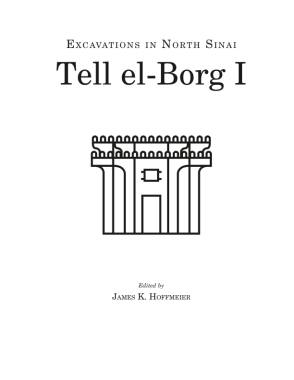 Cover image for Tell el-Borg I: Excavations in North Sinai By James K. Hoffmeier