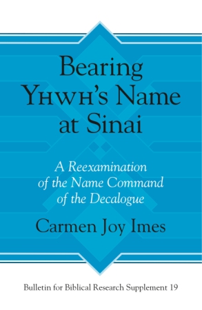 Cover for Bearing Yhwh’s Name at Sinai