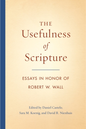 Cover image for The Usefulness of Scripture: Essays in Honor of Robert W. Wall Edited by Daniel Castelo, Sara M. Koenig, and David R. Nienhuis