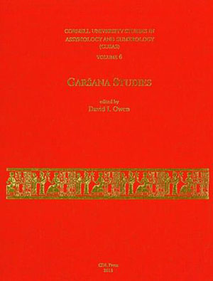 Cover image for CUSAS 06: Garšana Studies By David I. Owen
