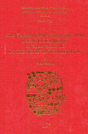 Cover image for CUSAS 35: Sumerian Administrative and Legal Documents ca. 2900–2200 BC in the Schøyen Collection By Vitali Bartash