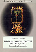 Cover image for Imperial Administrative Records, Part I: Palace and Temple Administration By Frederick M. Fales and J. N. Postgate