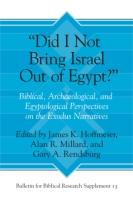 Cover for “Did I Not Bring Israel Out of Egypt?”