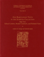 Cover for Old Babylonian Texts in the Schøyen Collection, Part Two