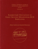 Cover for Elementary Education in Early Second Millennium BCE Babylonia