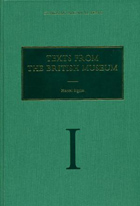 Cover image for Texts from the British Museum: Vol. I By Marcel Sigrist