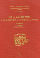 Cover image for CUSAS 16: Ur III Tablets from the Columbia University Libraries By Steven J. Garfinkle, Marc Van De Mieroop, and H. Sauren