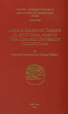 Cover image for CUSAS 20: Middle Sargonic Tablets Chiefly from Adab in the Cornell University Collections By Francesco Pomponio and Giuseppe Visicato