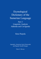 Cover for Etymological Dictionary of the Sumerian Language, Part 3
