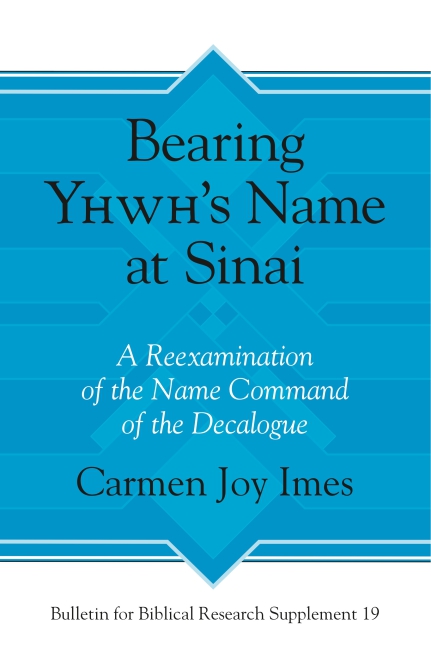 Cover for Bearing Yhwh’s Name at Sinai
