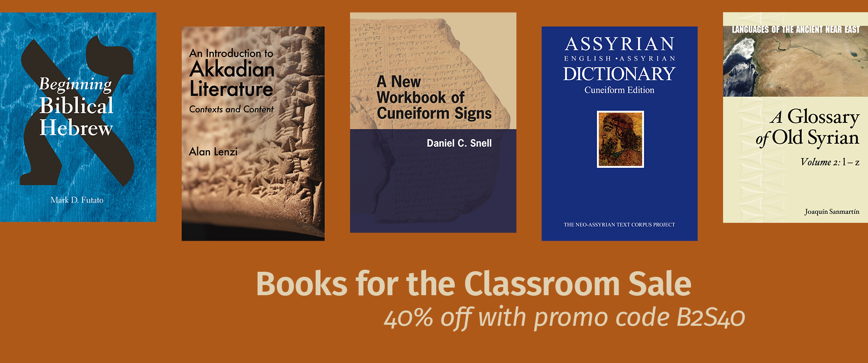 Books for the Classroom Sale banner