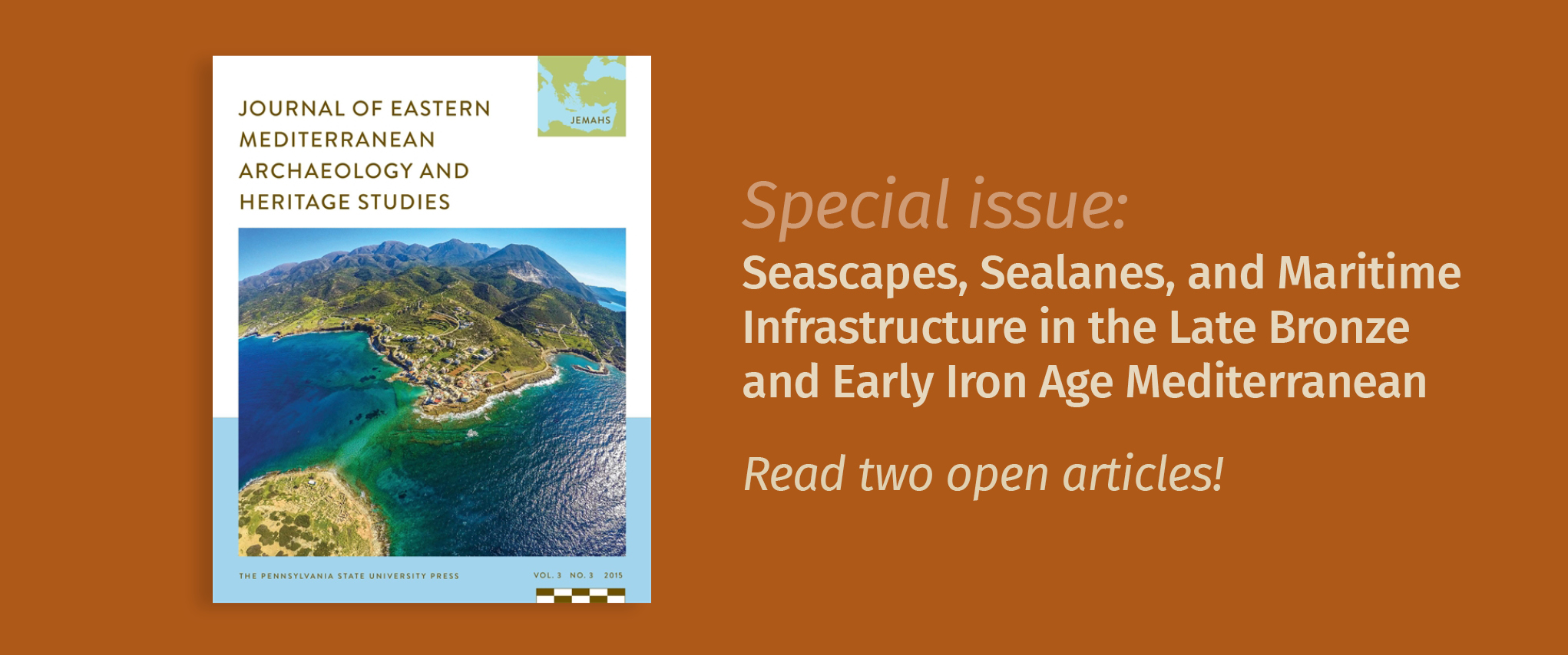 JEMAHS special issue and two open articles