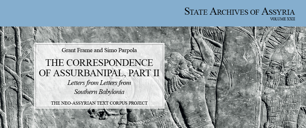Cover for The Correspondence of Assurbanipal, Part II